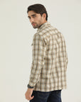 Light Brown Plaid Classic Shirt