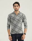 Plaid Zip Neck Sweatshirt