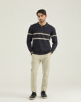 Navy Blue Zip Sweatshirt
