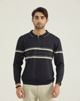Navy Blue Zip Sweatshirt