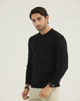 Black Self Lining Sweatshirt