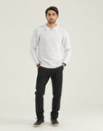 White Polo Knit Sweatshirt