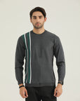 Round Neck gray Sweatshirt