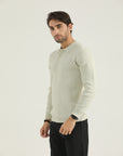 Beige Self Lining Sweatshirt