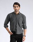 Dark Gray Self Shirt
