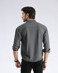 Dark Gray Self Shirt