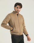 Light Brown Premium Suede-Look Jacket