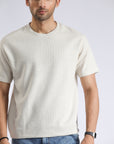 Beige Textured T-Shirt