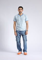 Sky Textured T-Shirt