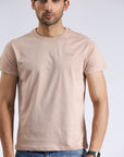 Nude Beige Crew Neck T-Shirt