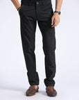 Black Textured Chino Pant