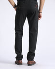 Black Textured Chino Pant