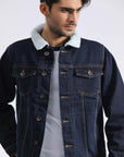 Navy Blue Denim Jacket
