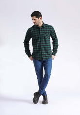 TEXTURED CHECK SHIRT