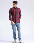 TEXTURED CHECK SHIRT