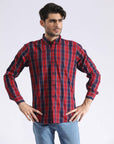 TEXTURED CHECK SHIRT