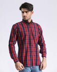 TEXTURED CHECK SHIRT