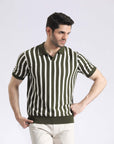 Limited Edition Stripped Polo Sweater