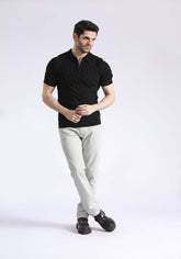 Limited Edition Black Polo Sweater