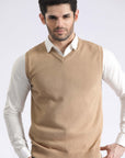 Sleevless V Neck Sweater