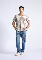 Textured Light Brown Shirt