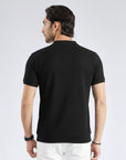Black Texture Polo Shirt