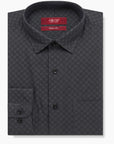 Charcoal Self Printed Shirt
