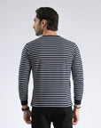 Full Sleeves Navy Striped Shirt
