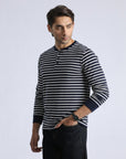 Full Sleeves Navy Striped Shirt