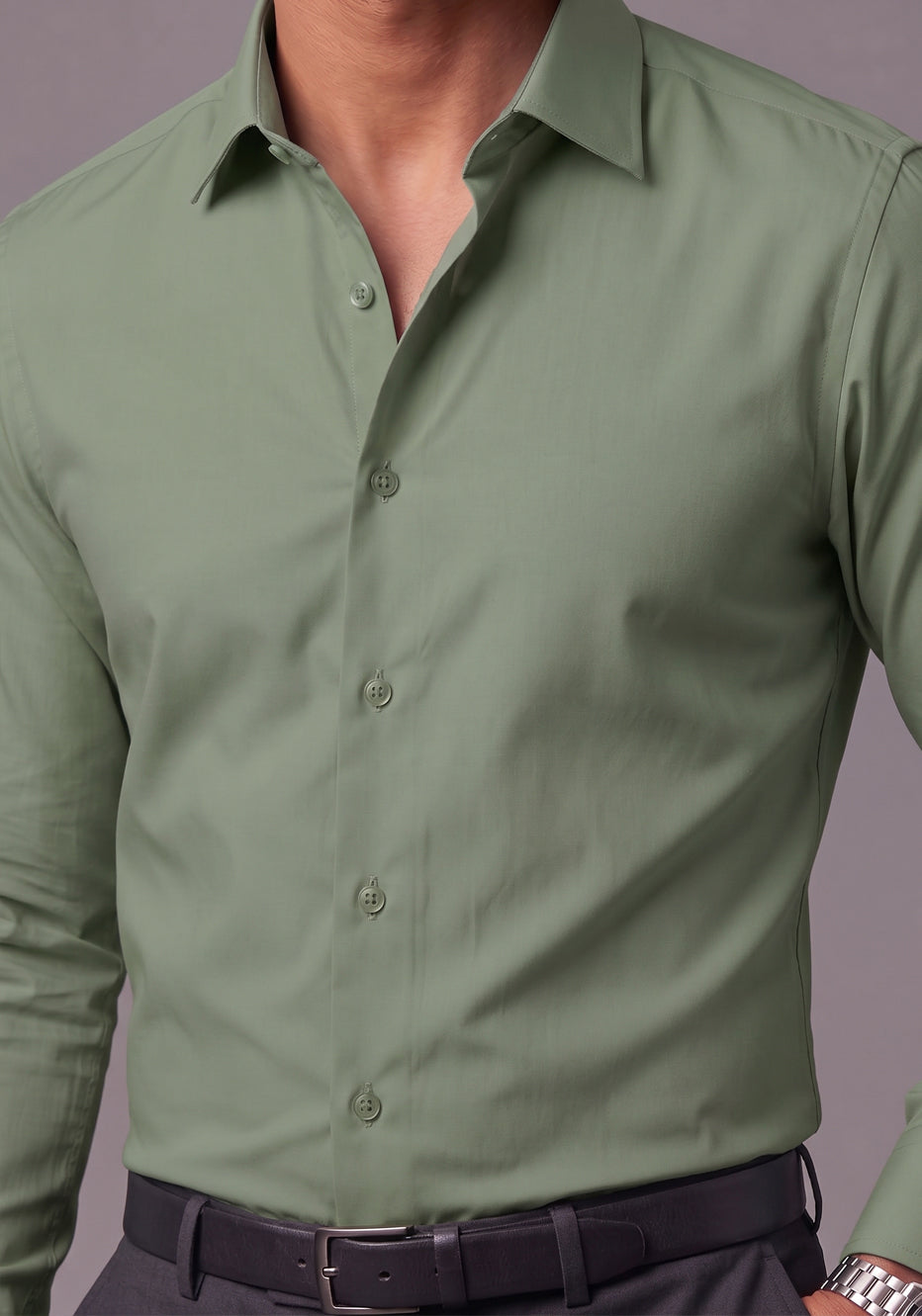 Green Dress Shirt