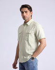 Skin Textured Casual Shirt