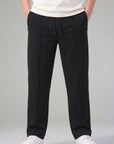 Black Tailored Track Pants