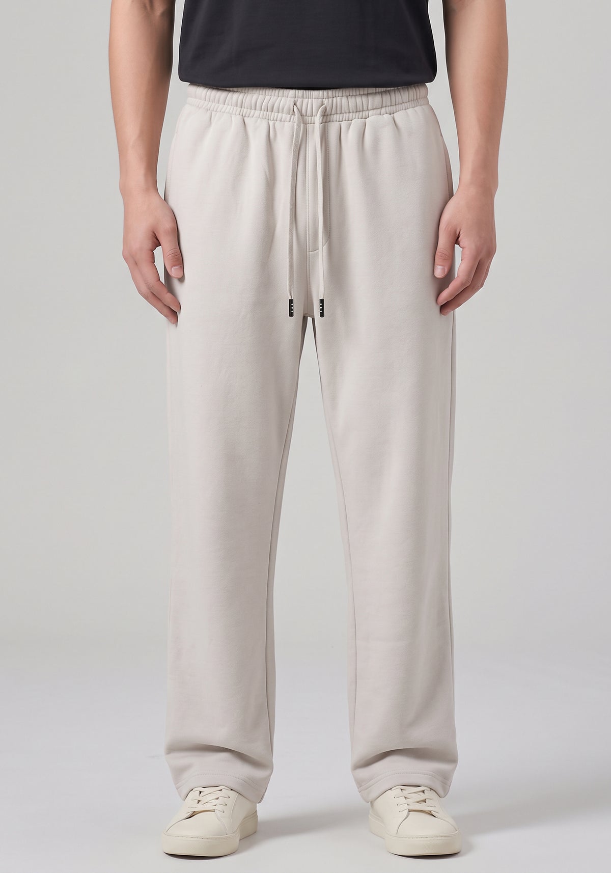 Beige Relaxed Sweatpants