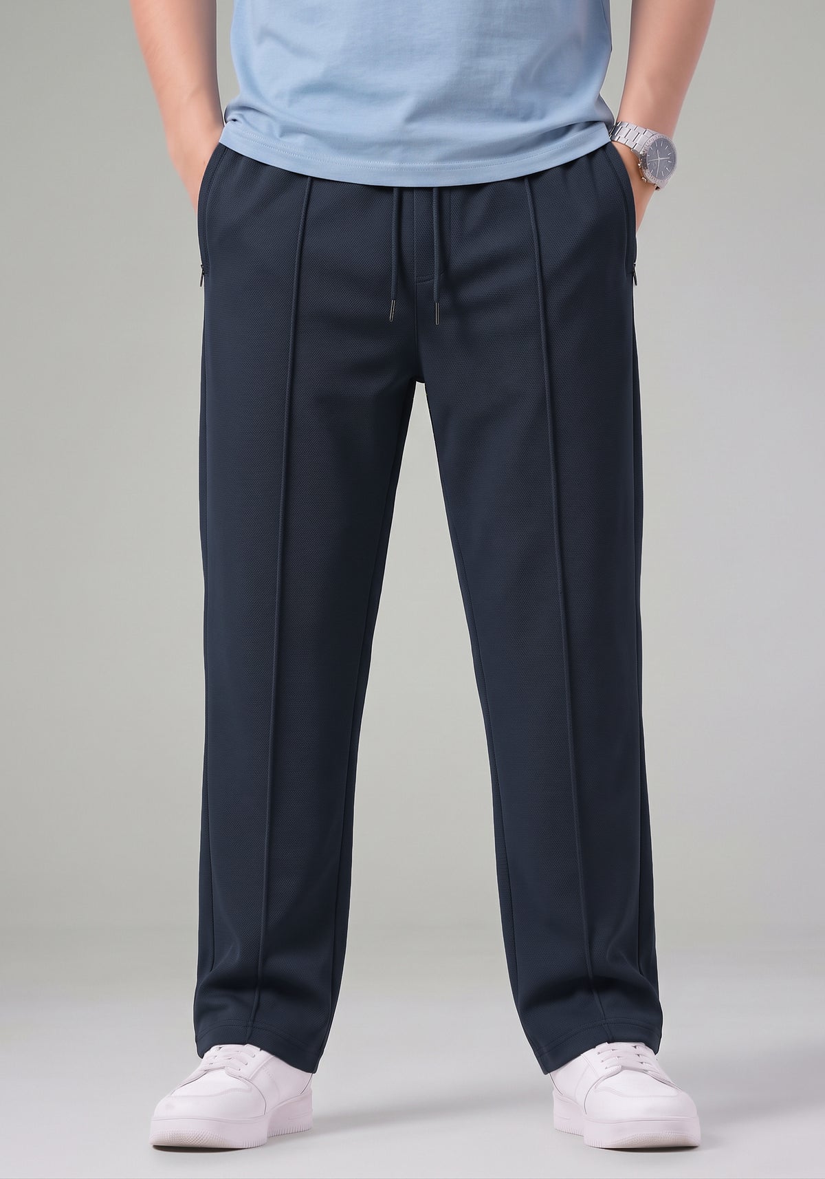 Dark Grey Tailored Track Pants