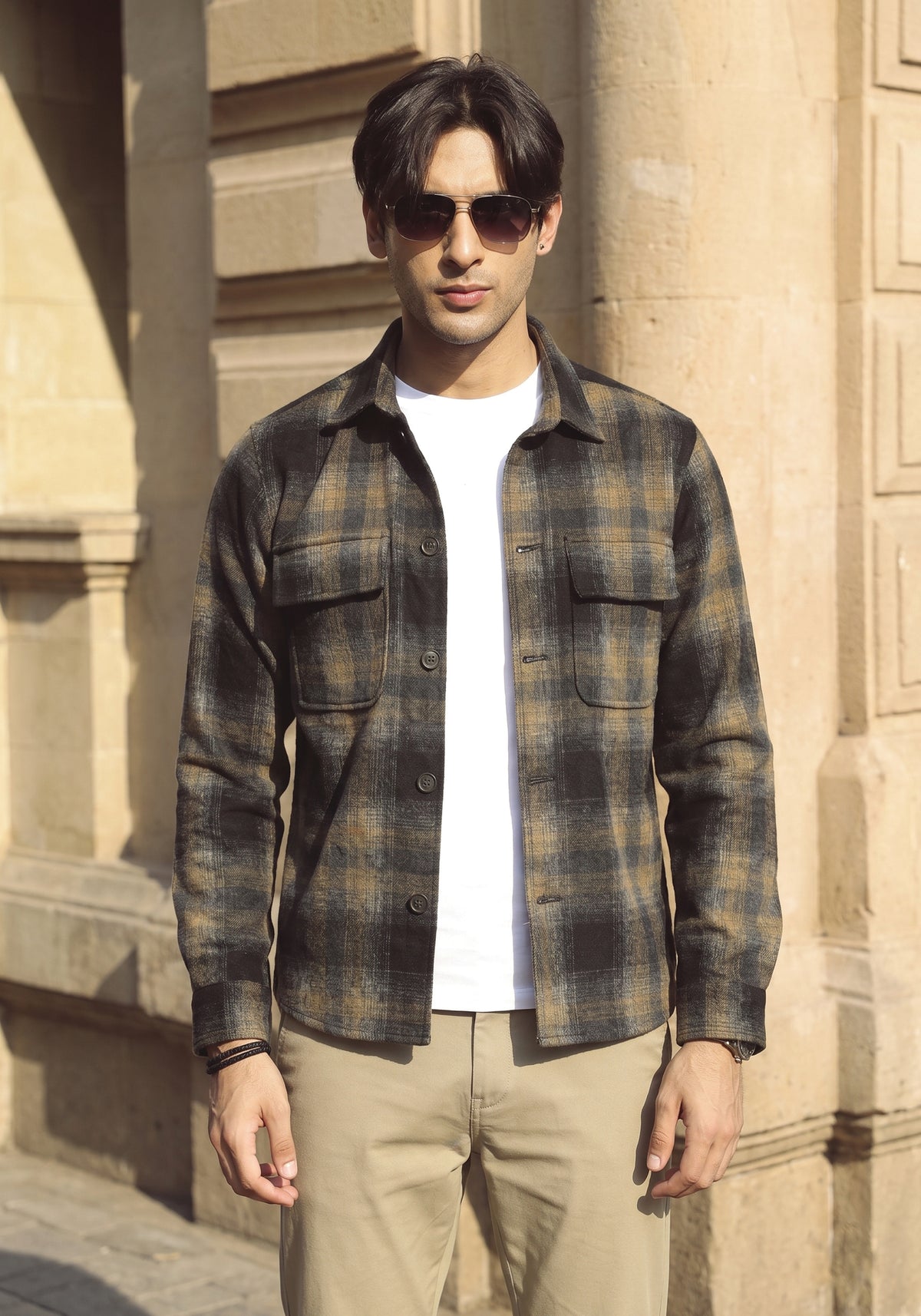 Brown Checkered Jacket
