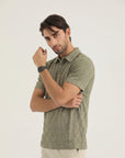 Light green Texture Polo