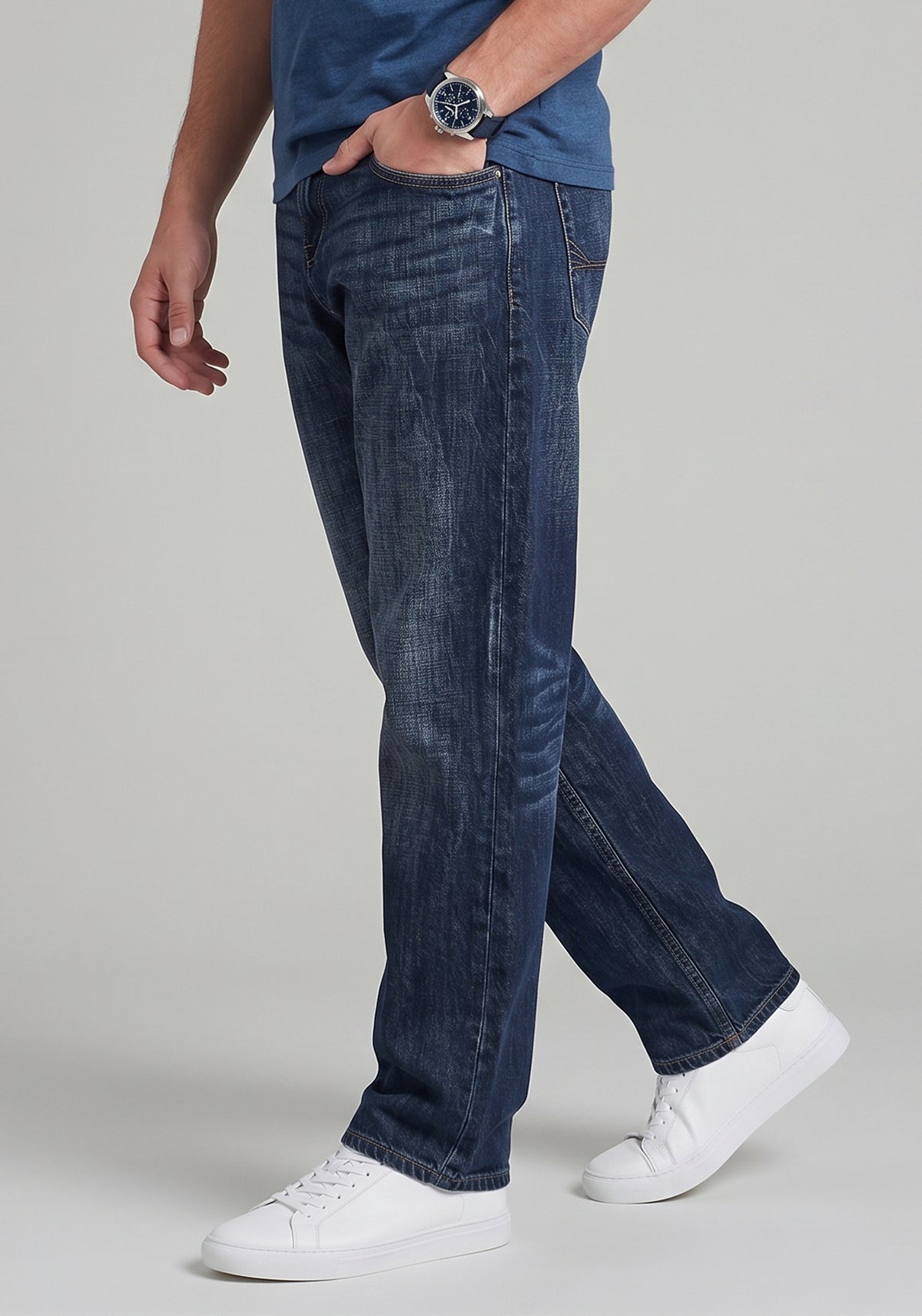 Dark Blue Relax fit Denim