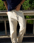 Cream Linen Trouser