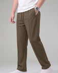 Brown Tailored Track Pants