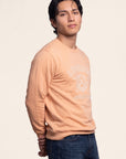 Men's Peach Riverside Crest Sweatshirt