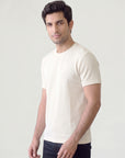 Men’s Textured Fall Crew Neck T-Shirt