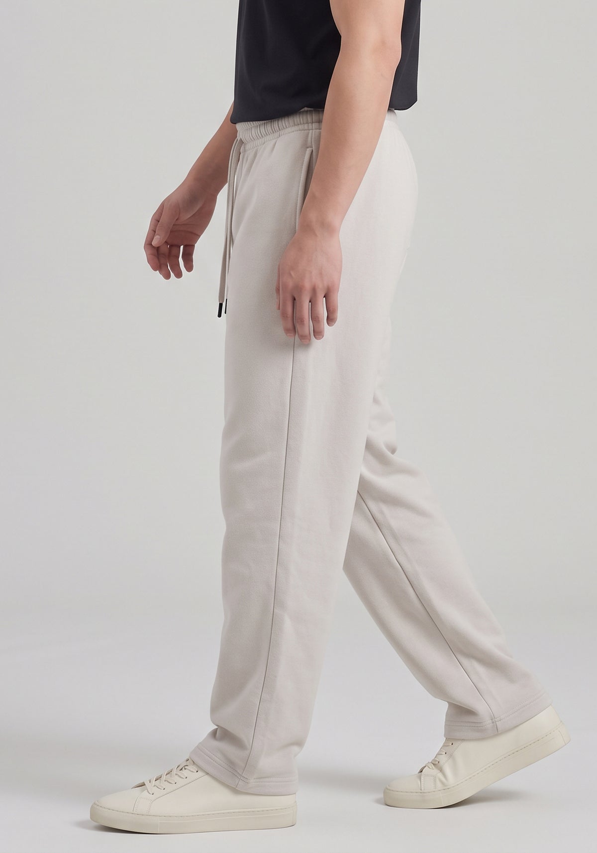 Beige Relaxed Sweatpants