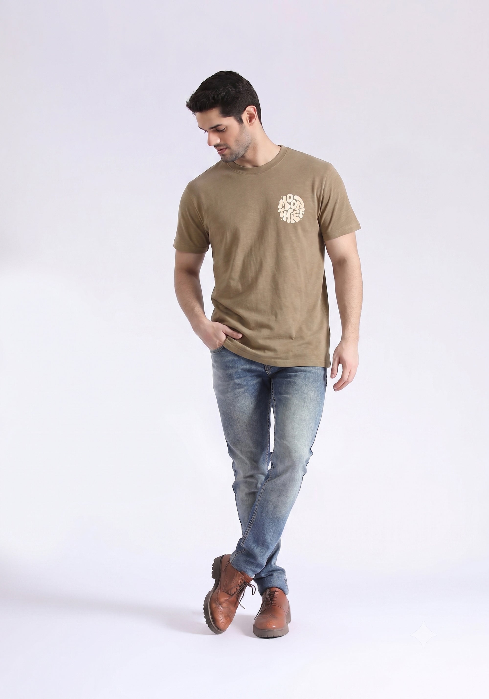 Brown Graphic T-Shirt