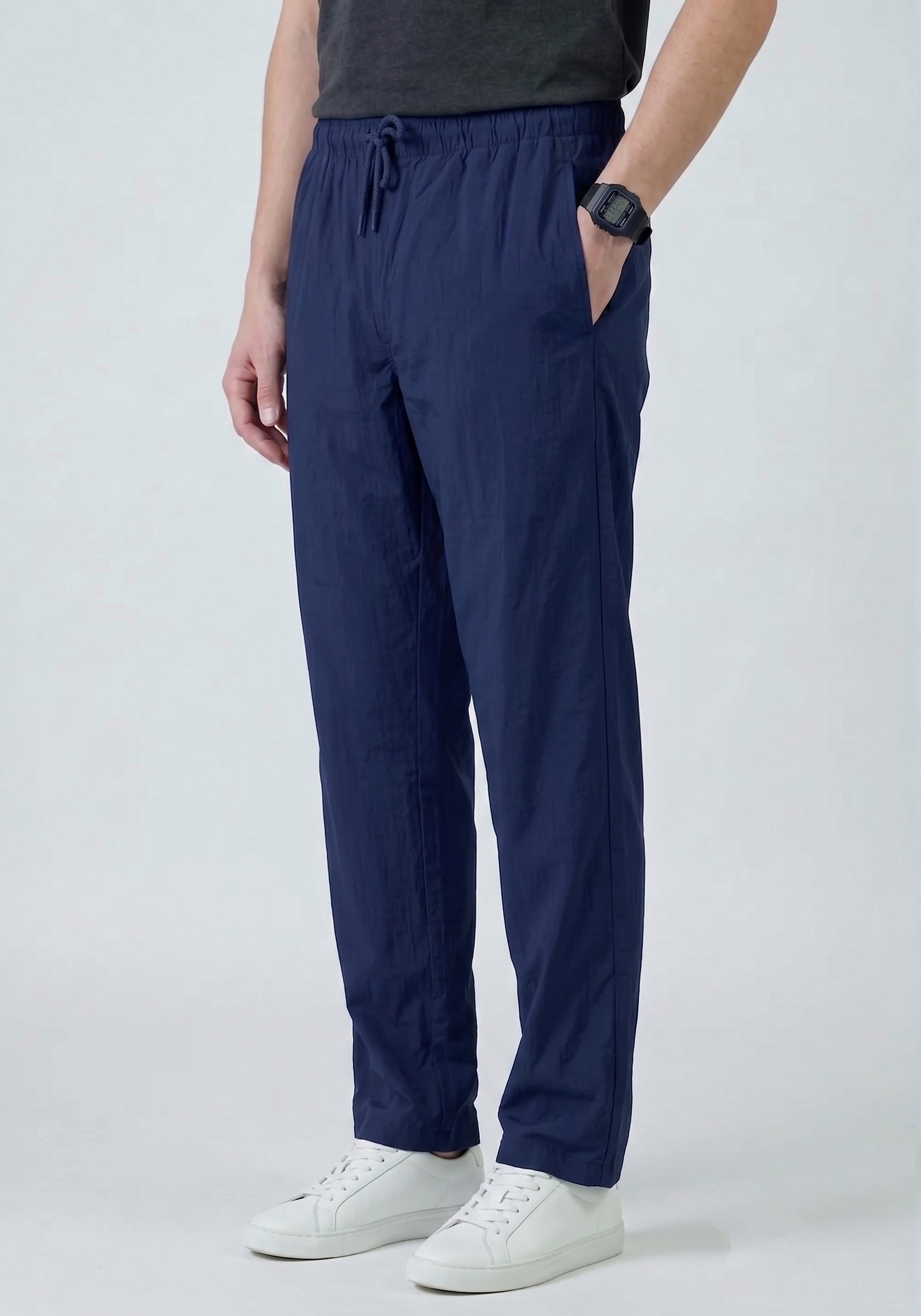 Navy Cotton Trouser