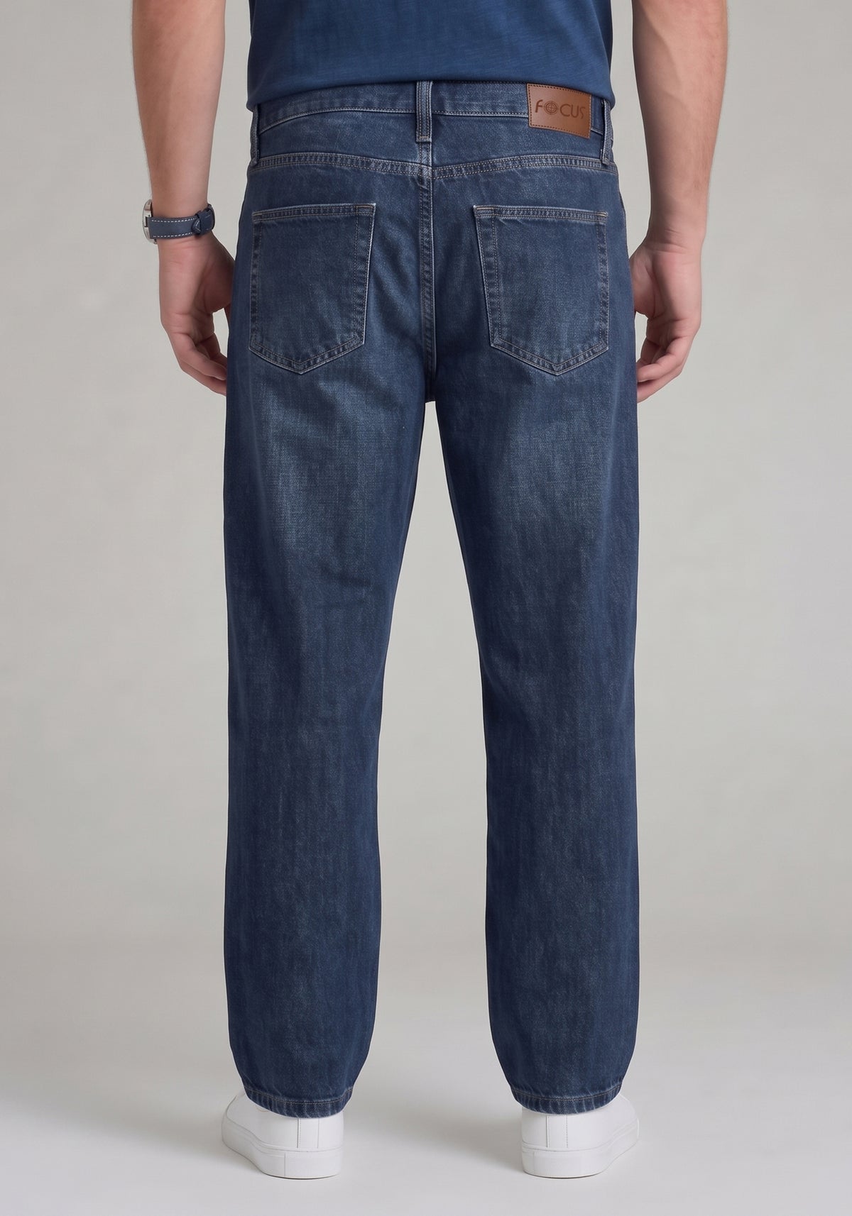 Dark Blue Relax fit Denim