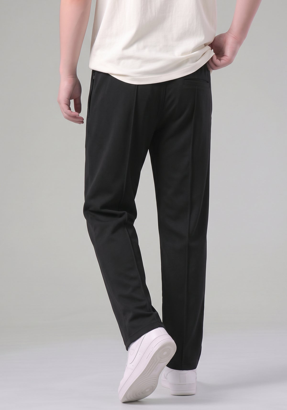 Black Tailored Track Pants