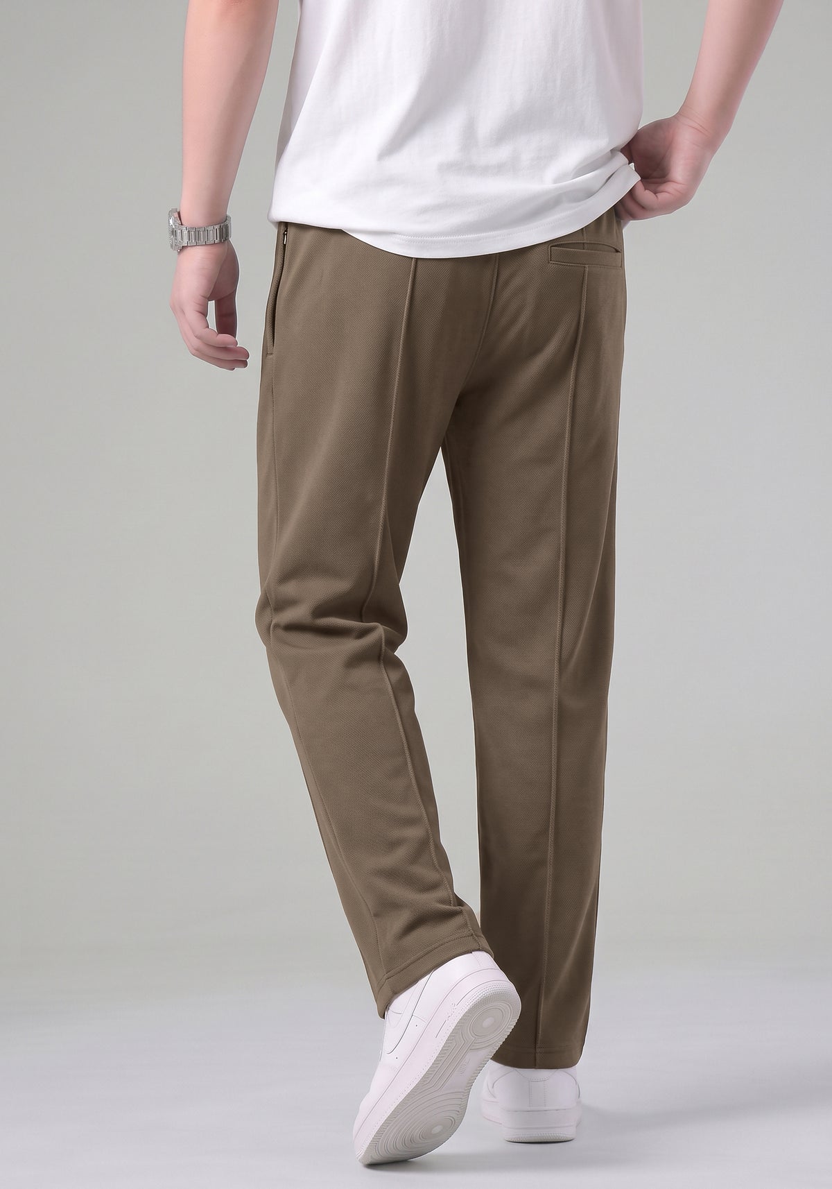 Brown Tailored Track Pants