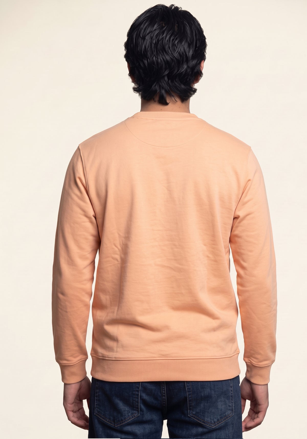Men's Peach Riverside Crest Sweatshirt