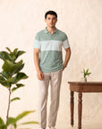 Colorblock Light Green Polo