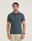 Dark gray Self polo